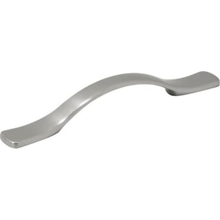 Hd Euro-Contemporary 4 in. Bow Pull- Satin Nickel BWP2164 SN